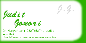 judit gomori business card